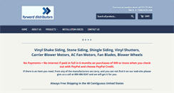 Desktop Screenshot of forwarddistributors.com